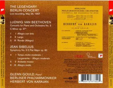 Glenn Gould, Herbert von Karajan - Beethoven: Concerto for Piano and Orchestra No. 3, Sibelius: Simphony No. 5 (2008)