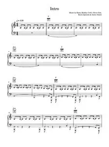 Intro - The xx (Piano-Vocal-Guitar (Piano Accompaniment))