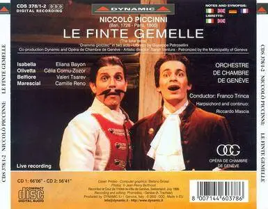 Franco Trinca, Orchestre de Chambre de Geneve - Niccolò Piccinni: Le finte gemelle (2002)