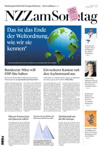 NZZ am Sonntag - 19 Januar 2025