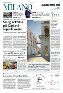 Corriere della Sera Milano - 9 Dicembre 2024