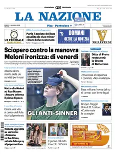 La Nazione Pisa Pontedera - 8 Novembre 2025