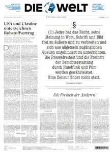 Die Welt - 2 Mai 2025
