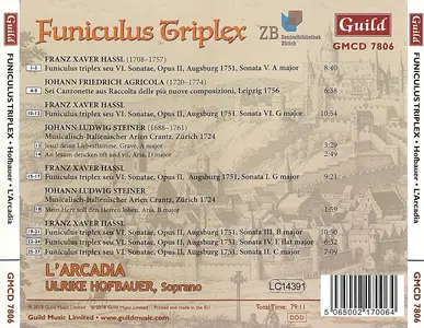 L'Arcadia, Ulrike Hofbauer - Funiculus Triplex: Rediscovered 'Style Galant' for Chamber and Church (2018)