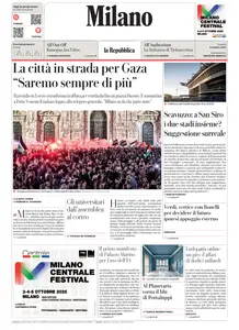 la Repubblica Milano - 3 Ottobre 2025