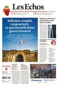 Les Echos du Lundi 2 Septembre 2024