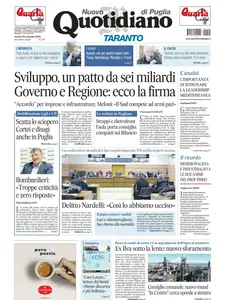 Quotidiano di Puglia Taranto - 29 Novembre 2024
