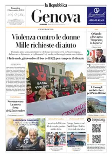 la Repubblica Genova - 24 Novembre 2024