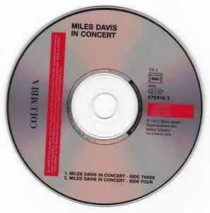 Miles Davis - In Concert: Live at Philharmonic Hall (1972) {2CD Set Columbia COL 476910 2}