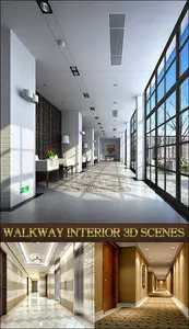 Walkway 3d scenes