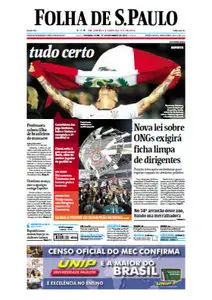 Jornal Folha de São Paulo - 17 de dezembro de 2012 - Segunda