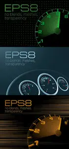 Speedometer Backgrounds Vector