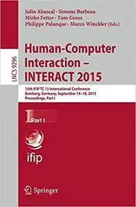 Human-Computer Interaction – INTERACT 2015, Part I