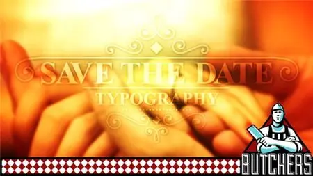 Save The Date Typography - After Effects Project (Videohive)