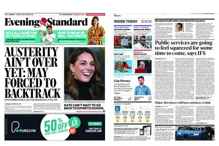 London Evening Standard – October 30, 2018