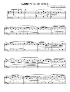 Fairest Lord Jesus [Classical version] (arr. Phillip Keveren) - Traditional American Hymn (Piano Solo)