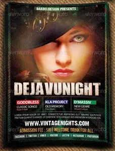 GraphicRiver Dejavu Night Music Flyer
