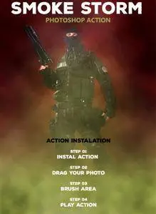 GraphicRiver - Smoke Storm - Photoshop Action
