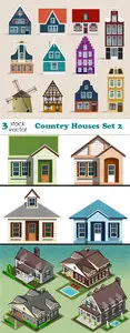 Vectors - Country Houses Set 2