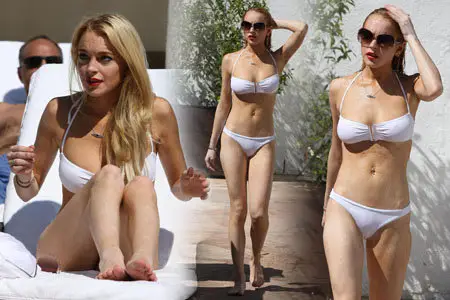 Lindsay Lohan – Bikini Candids in Los Angeles August 31 2009