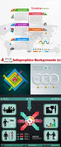 Vectors - Infographics Backgrounds 31