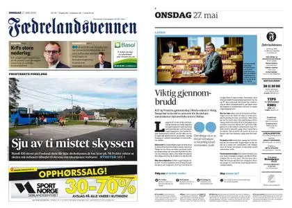 Fædrelandsvennen – 27. mai 2020