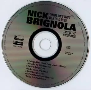 Nick Brignola - Things Ain't What They Used To Be: Last Set At Sweet Basil (1992) {Reservoir Music RSRCD174 rel 2003}