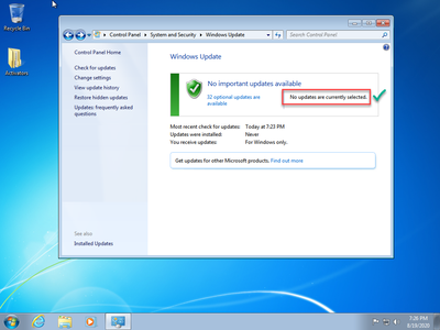 Windows 7 SP1 AIO 9in1 (x86/x64) August 2020 Multilingual Preactivated