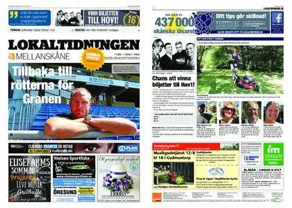 Lokaltidningen Mellanskåne – 28 juli 2018