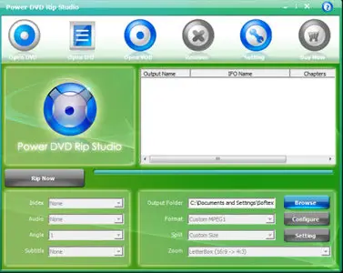 Power DVD Rip Studio 1.1.7.230 Portable 