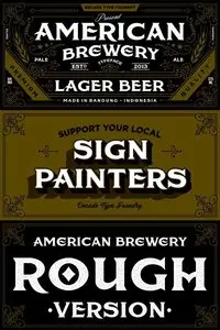American Brewery Font Family