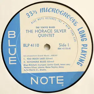 The Horace Silver Quintet - The Tokyo Blues (Original Blue Note Mono) Vinyl rip in 24 Bit/ 96 Khz + CD 