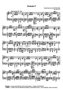 RachmaninoffS - Prelude Op. 23, No. 5