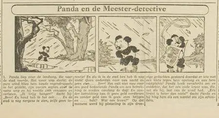 Kranten Strips 00 Panda V002 Panda En De Meester Detective Haarlems Dagblad 1947