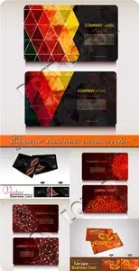Elegant business cards vector 7
