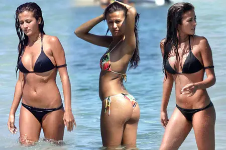 Giorgia Palmas - Bikini Candids at the beach on Sardinia