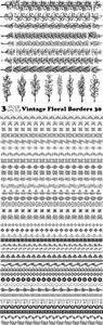 Vectors - Vintage Floral Borders 30
