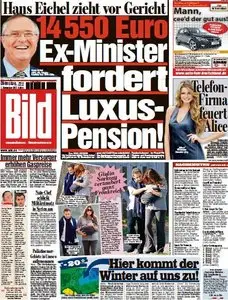 Bild Zeitung vom 01. November 2011