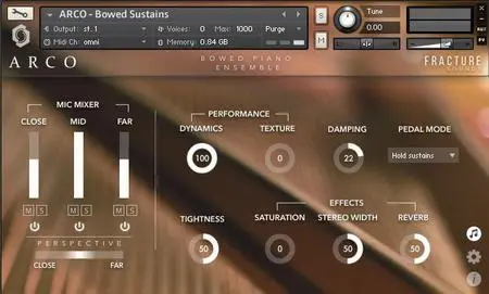 Fracture Sounds ARCO: Bowed and Plucked Piano Ensemble KONTAKT