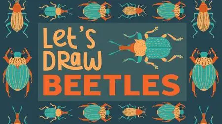 Let's Draw Simple Beetles | Procreate Illustration & Seamless Pattern