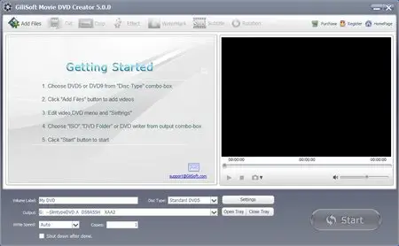 GiliSoft Movie DVD Creator 6.0.0
