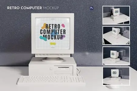 Retro Computer Mockup X9SFY3L