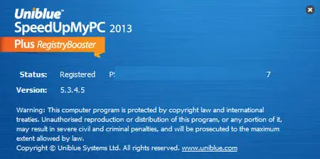 Uniblue SpeedUpMyPC 2013 5.3.4.5 Multilingual