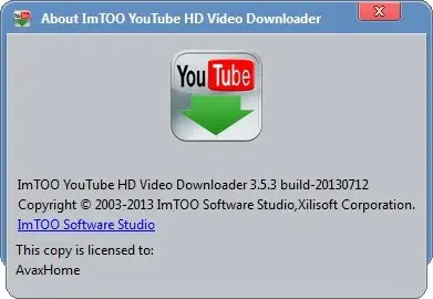 ImTOO YouTube HD Video Downloader 3.5.3.20130712