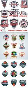 Vectors - American Football Labels