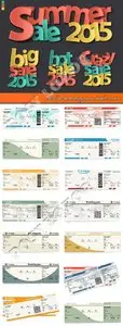 Airline boarding pass ticket vector