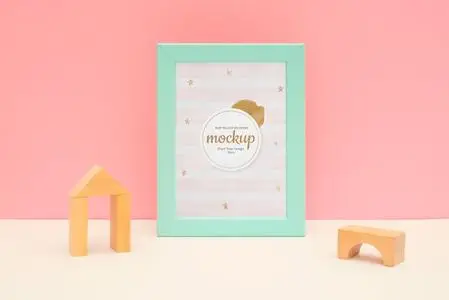 baby milestone frame mockup design 84418303