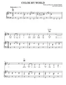 Color My World - Astrud Gilberto, Chris Montez, Nancy Wilson, Petula Clark (Piano-Vocal-Guitar)