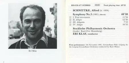 Alfred Schnittke - Symphony No.3 - Stockholm Philharmonic Orchestra, Eri Klas (1990) {BIS Schnittke Edition, BIS-477} (Item #6)