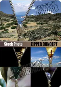 Stock Photo: Zipper concept